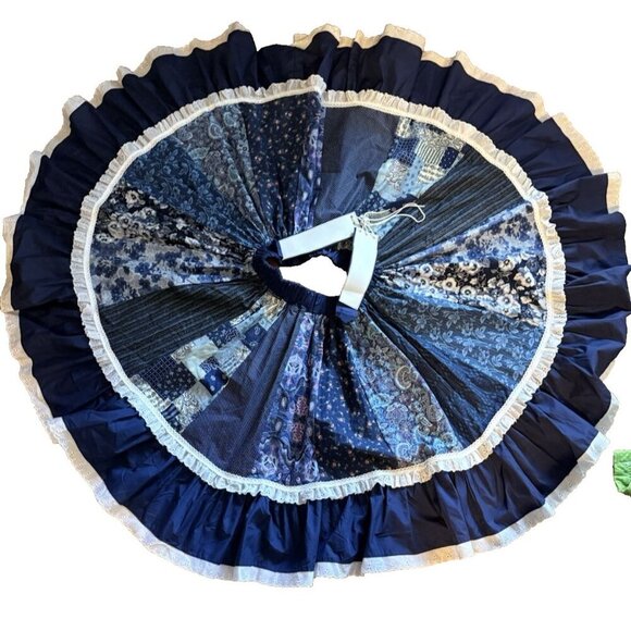 Fun and Fancy Originals Square Dance Skirt Belted Front Two Step Professional - Picture 6 of 6